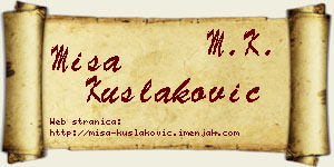Miša Kušlaković vizit kartica